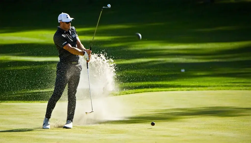 Bryson DeChambeau drills patron with tee shot, can't escape bunker in rough first round of the Masters